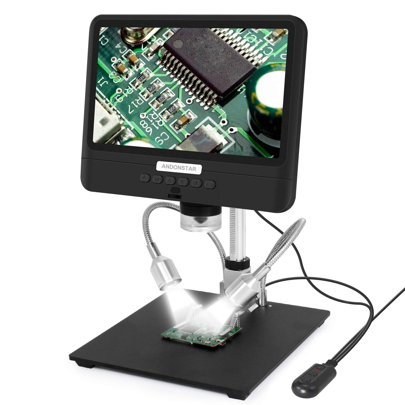 Andonstar Ad208 Coin Microscope With 8.5 Inch Screen 260X Lcd Lab Handheld Usb Digital Microscopes For Pcb Repair Soldering Coin